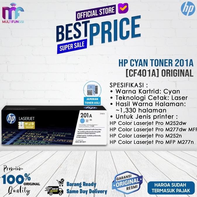 

HP Cyan Toner 201A [CF401A] ORIGINAL 100% [GAK ORI UANG KEMBALI]
