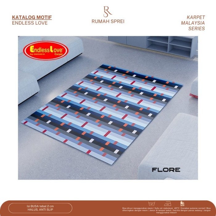 KARPET BUSA MALAYSIA - ENDLESS LOVE - BESAR - 150 x 190