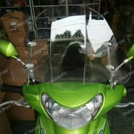 Berkualitas Visor alpha kaca tameng depan winsil universal vario beat mio scoopy