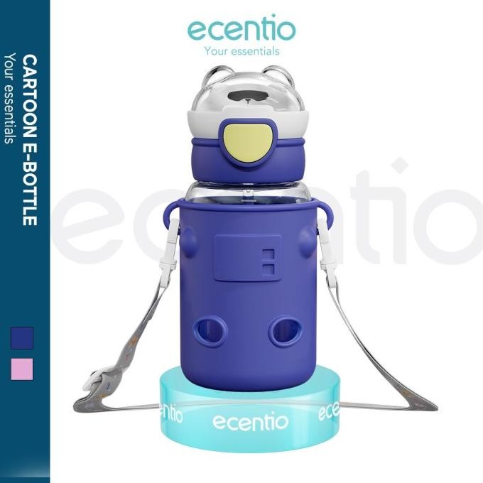 ECENTIO BOTOL MINUM ANAK 600ML DESAIN CARTOON TUMBLER BOTOL MINUM TUMBLER KANTOR DEWASA TAHAN DINGIN