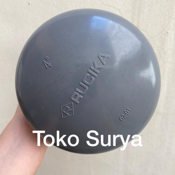 Ready Cap Aw 4 Inch Rucika Dop Tutup Polos Ts 4" Tebal Pvc Dop 4" Aw