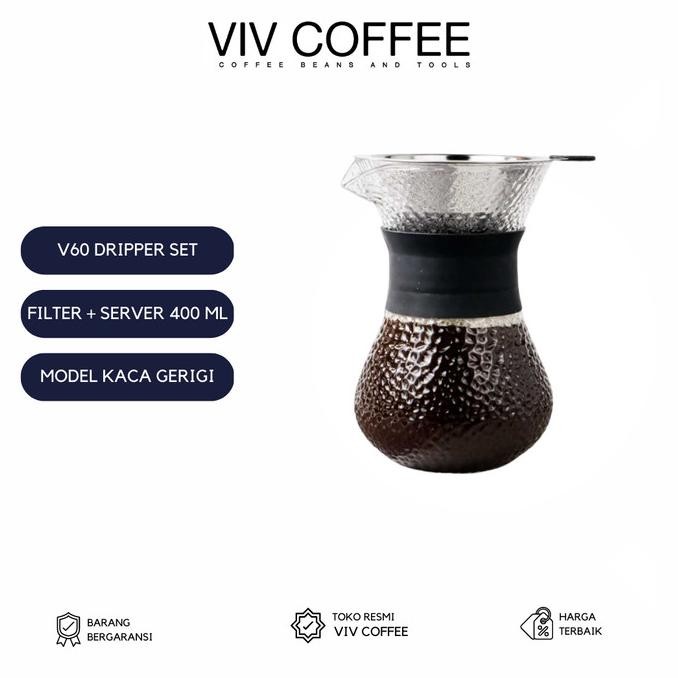 

Coffee Maker Pot V60 Drip Kopi With Filter 200ml