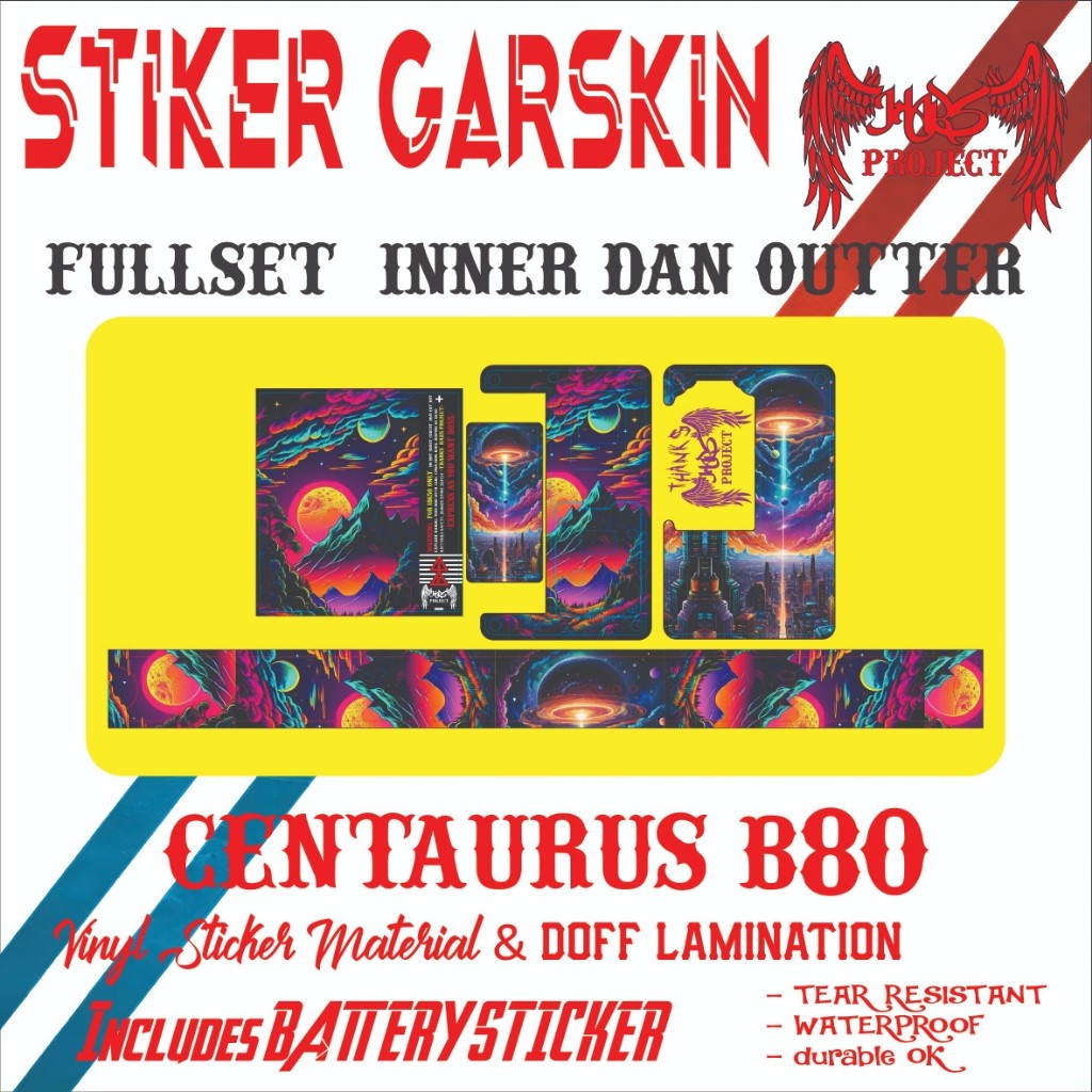 

Stiker 80 Batterai Casing/Case Skin Wrap CUSTOM - Premium Quality