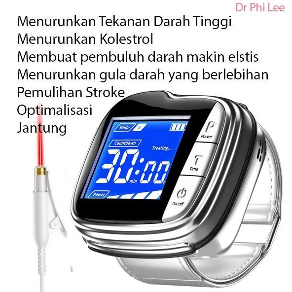 

Jam Laser Terapi Darah & Jantung 10 Mata Laser Dr Phi Lee