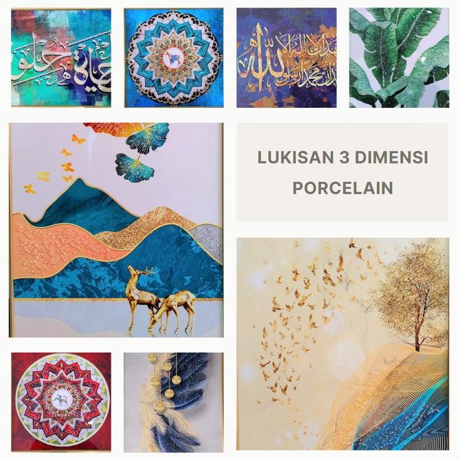 

LUKISAN 3D PORCELAIN DENGAN BINGKAI ALUMUNIUM