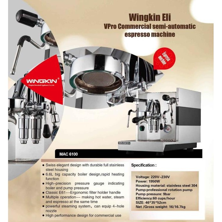 

Professional Mesin Espresso Machine Mesin kopi expresso 2 boiler