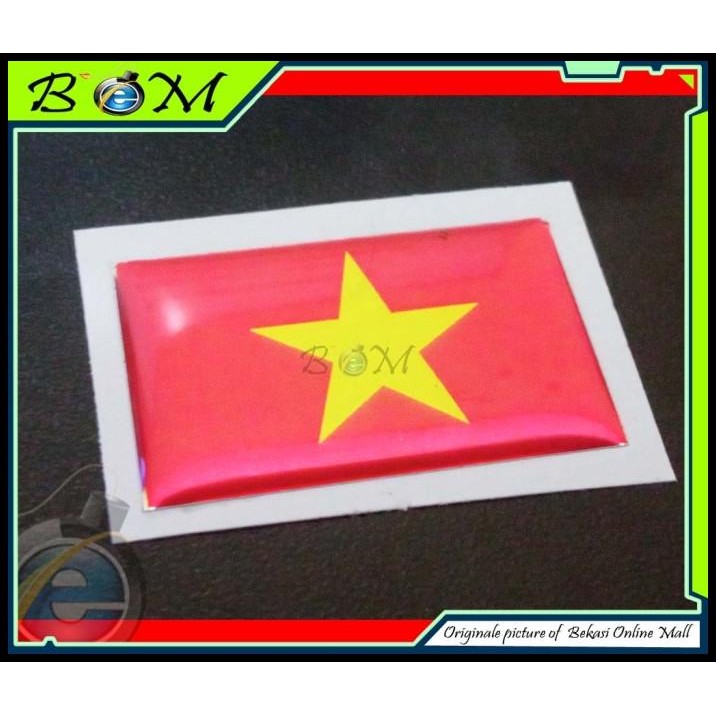 

GRATIS ONGKIR STICKER STIKER TIMBUL BENDERA VIETNAM 3X2 CM