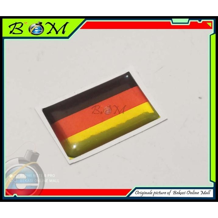 

HOT DEAL STICKER STIKER TIMBUL BENDERA JERMAN GERMANY 3X2 CM !!