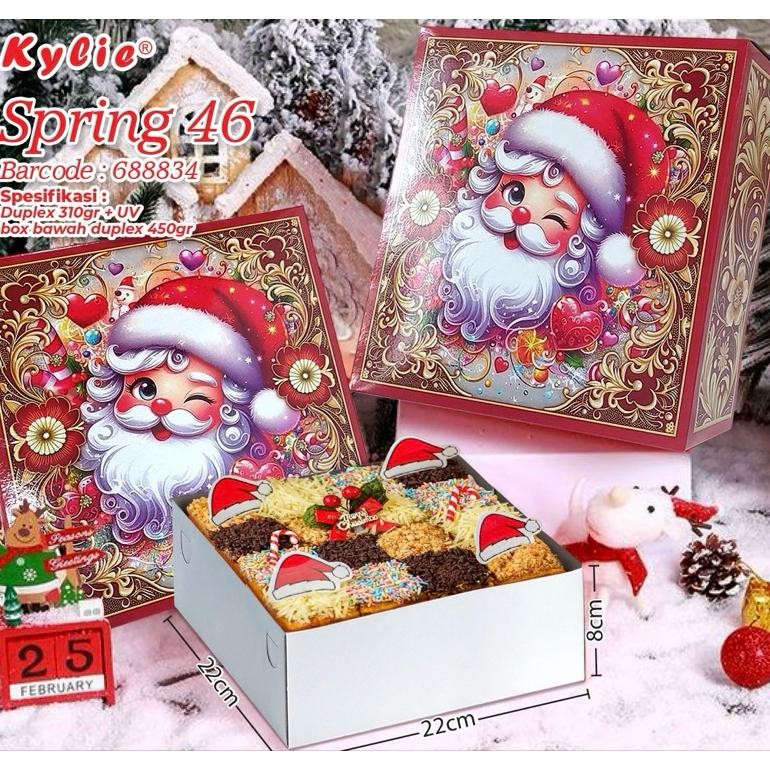 

CR - Box Cake Natal 22x22, t8cm (Per 10pc) / Packaging Christmas TERLARIS