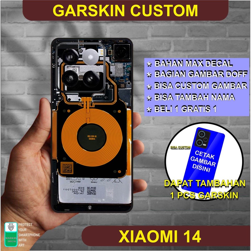

Xiaomi 14 Casing/Case Stiker Skin Wrap CUSTOM - Premium Quality