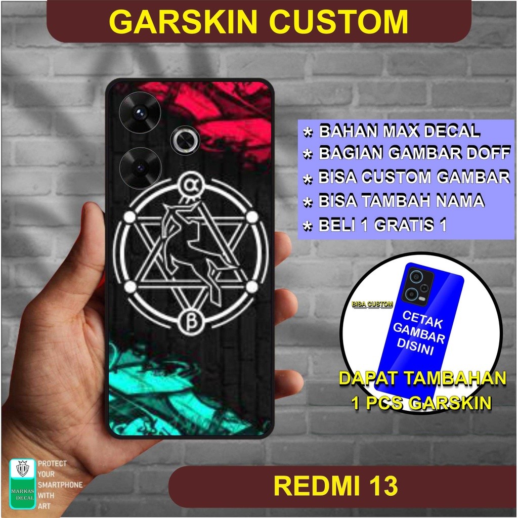 

Xiaomi Redmi 13 Casing/Case Stiker Skin Wrap CUSTOM - Premium Quality