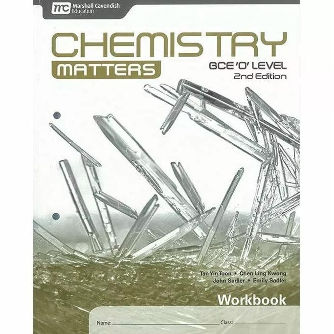 

READY MATTERS CHEMISTRY GCE O'LEVEL (2ND ED) WORKBOOK