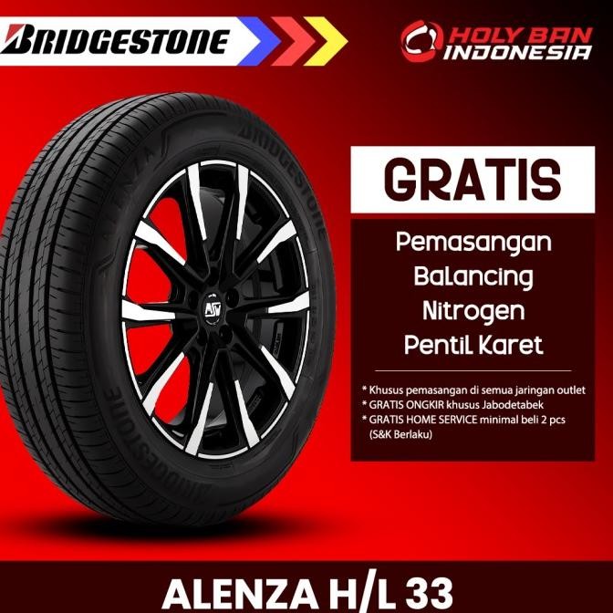 

READY BRIDGESTONE 225/50 R18 95V ALENZA H/L 33