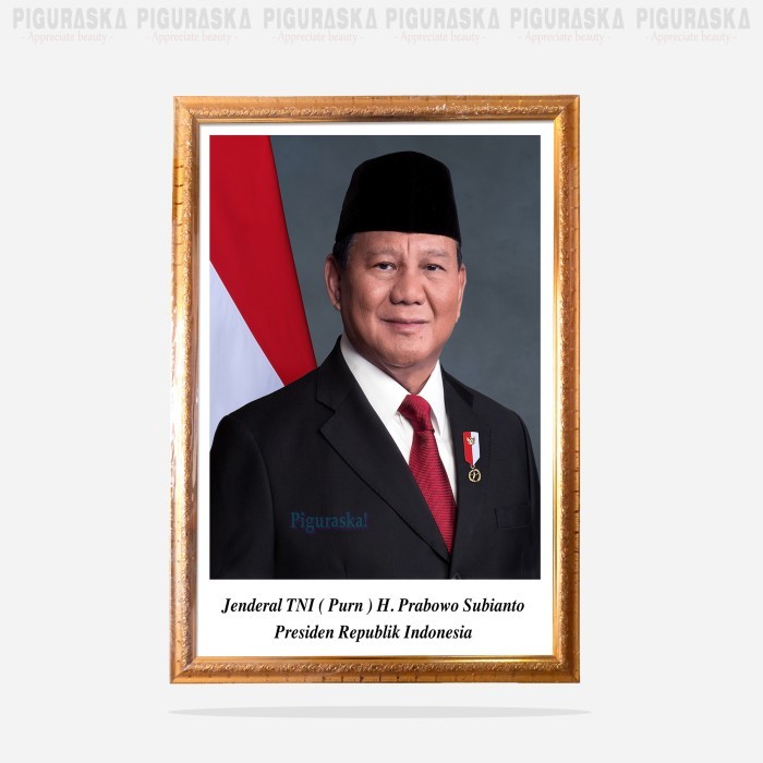 Bingkai Foto Set Presiden RI / Wapres / Patung Burung Garuda Pancasila