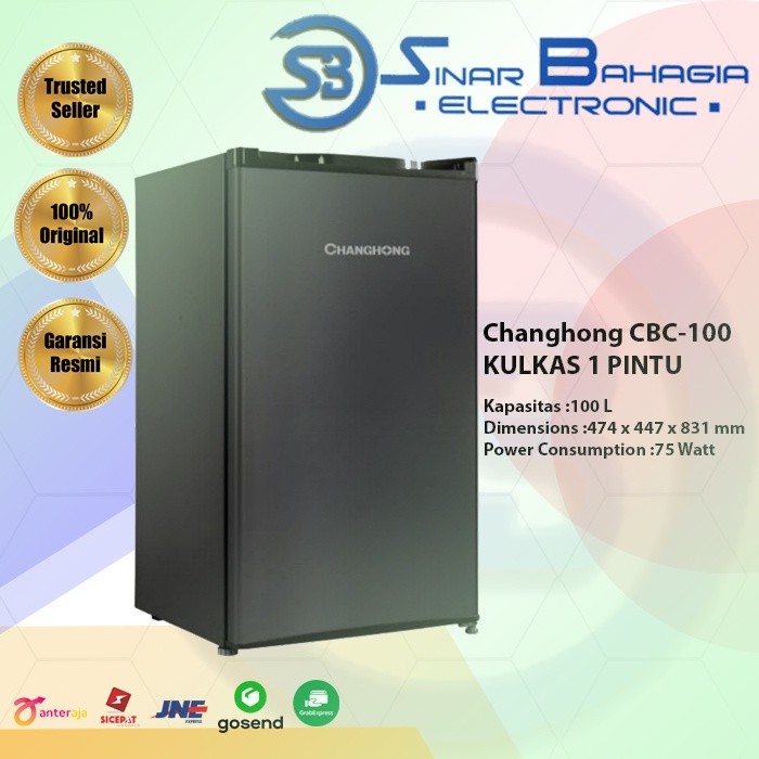 CHANGHONG CBC-100 KULKAS 1 PINTU (NEW) (KHUSUS BANDUNG)