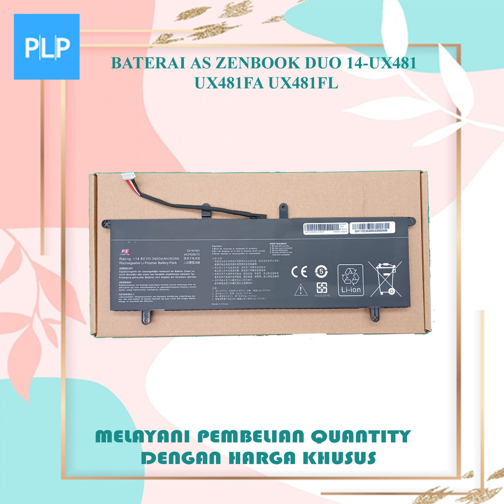 Baterai AS Zenbook Duo 14-ux481 ux481fa ux481fl