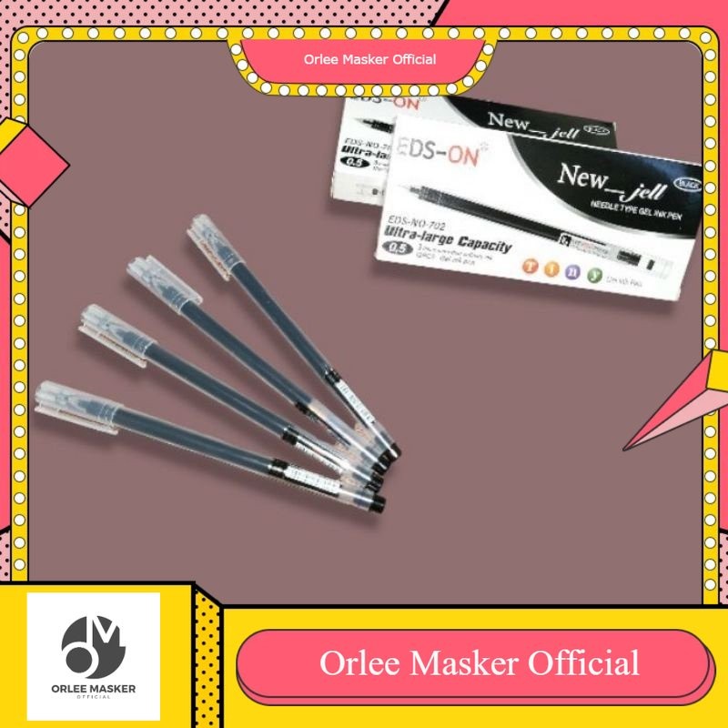 

BOLPEN GEL PEN EDSON 1 LUSIN (ISI 12 PCS) 0,5MM/ BOLPEN GEL EDSON/ORLEE