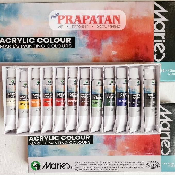 

BARU CAT AKRILIK SET MARIES 18X12ML | MARIES ACRYLIC SET