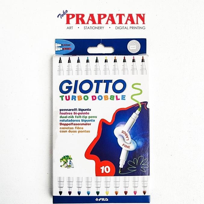 

BARU SPIDOL GIOTTO TURBO DOBBLE DUAL NIB FELT TIP PENS