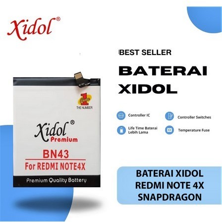 BATERAI XIDOL REDMI NOTE 4X BN43 BATTERY BATRE PREMIUM