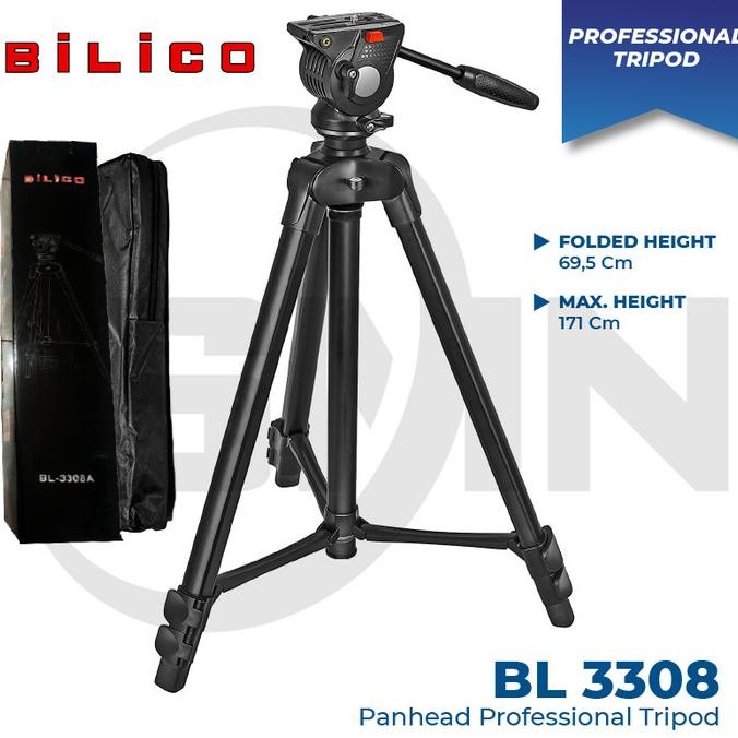 HOT SALE TRIPOD VIDEO KAMERA PROFESIONAL SHOOTING FLUID HEAD TRIPOD AE BL-3308