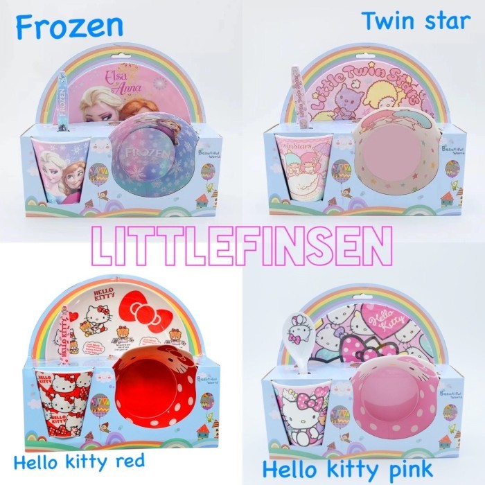 PIRING MELAMIN ANAK/PIRING MAKAN SET ANAK/SET PIRING KARAKTER ANAK
