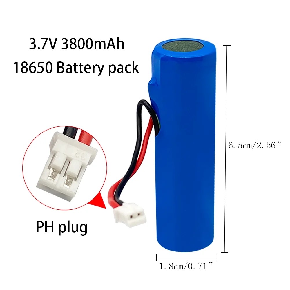 3.7V Li ion recharab battery 18650 battery with