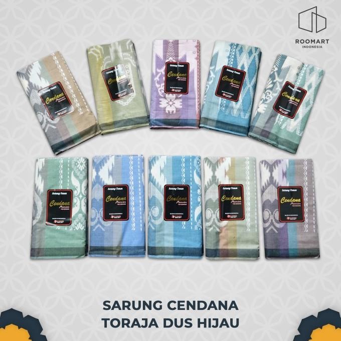 Sarung Cendana Pria Motif Toraja Multi Warna Serat Nanas Kualitas Premium