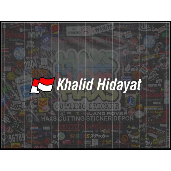 

BEST DEAL CUTTING STICKER BENDERA & NAMA CUSTOM UKURAN TINGGI 3 CM !!!!!!