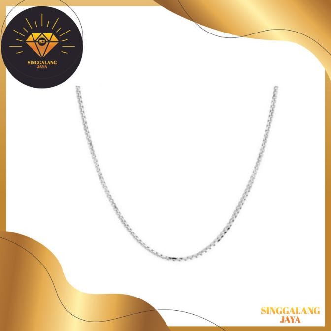 TERBARU KALUNG EMAS PUTIH 750 ITALY SANTA EMAS 18K 