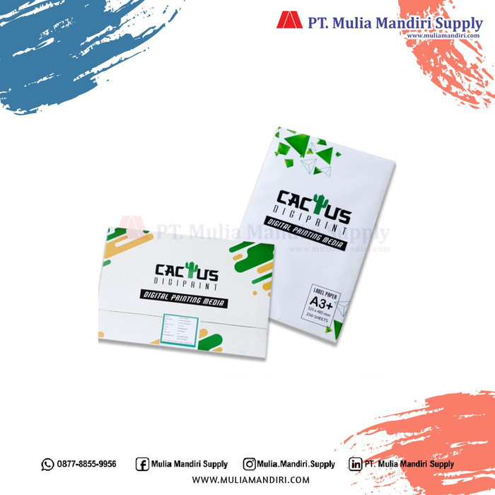 

TERBARU - CACTUS Chromo White Gloss Sticker Toner (250pcs) - CACTUS