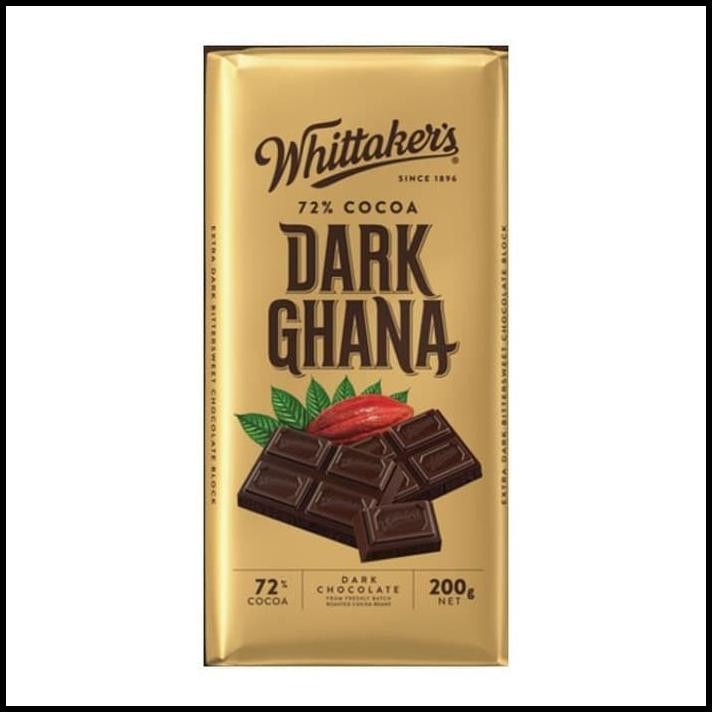 

Promo !! Whittaker'S Dark Ghana Chocolate Bar Coklat Impor