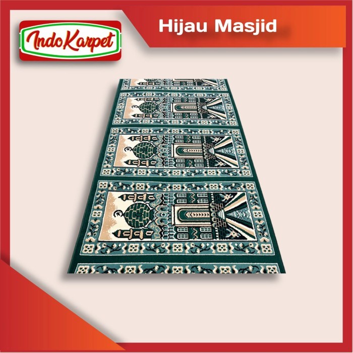 Sajadah Karpet Masjid Sajadah Mushola Medeena per gambar BEST SELLER murah - Hijau Masjid lembut ter