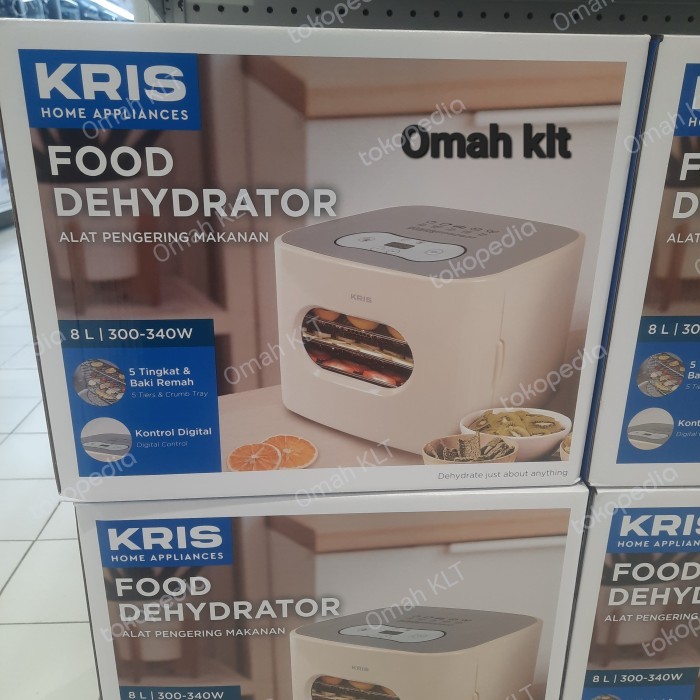 Kris Mesin Food Dehydrator 8 Layer 700W - Pengering Makanan Stainless Steel Hitam