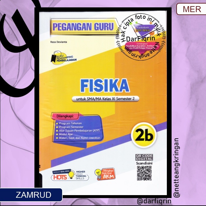 Pegangan Guru Fisika Kelas 11 Semester 2-SMA/MA KURMER Kurikulum Merdeka-Zamrud/Putra Nugraha-HOTS-R