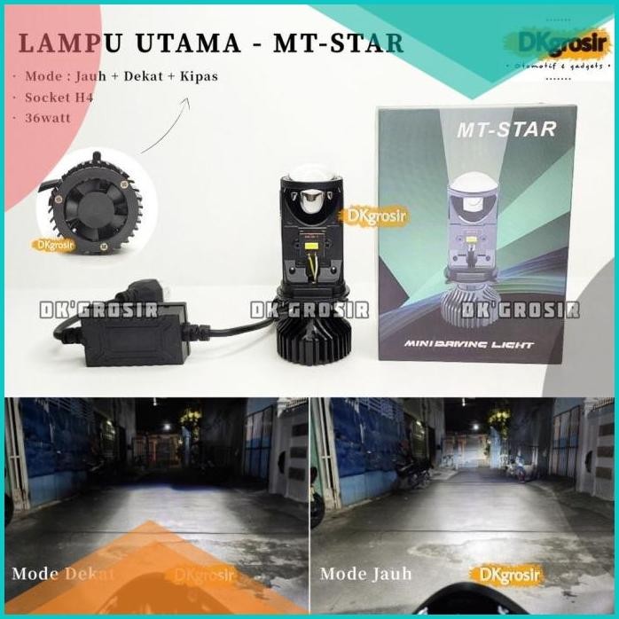 MT-STAR - Superbright - H4 Lampau Depan LED - Lampu utama LED H4 Proje