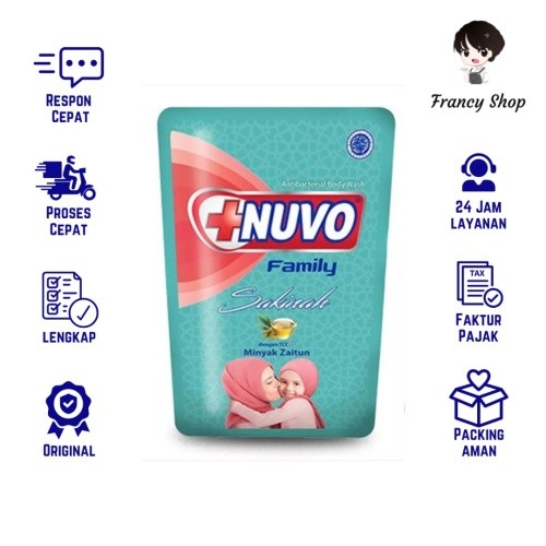 Sabun Mandi Cair Nuvo Body Wash Family Sakinah Tosca 200 ml