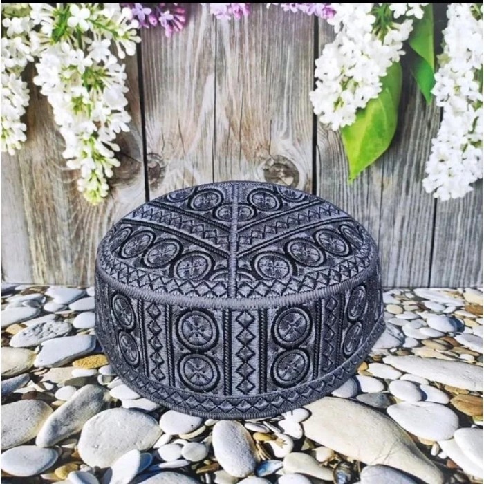 Peci PECI SONGKOK KOPIAH PAKISTAN DELUXE - abu polos, no 9 lingkar 59 putih songkok hitam laki-laki 