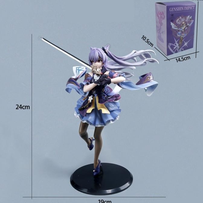 Promo Action Figure Genshin Keqing Sword posture PVC