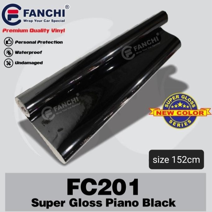 

HEMAT 152CM STICKER FANCHI FC201 SUPER GLOSS GLOSSY PIANO BLACK 152CM /METER