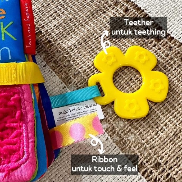 

Shake Look Touch Cloth Book (Buku Kain) With Many Interactive Features Original Dan Terpercaya