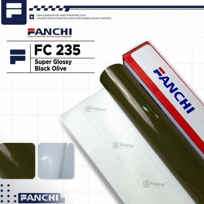 

BESTSELLER ROLL STICKER FANCHI FC235 SUPER GLOSSY BLACK OLIVE 50CM X 8,5M ROLL