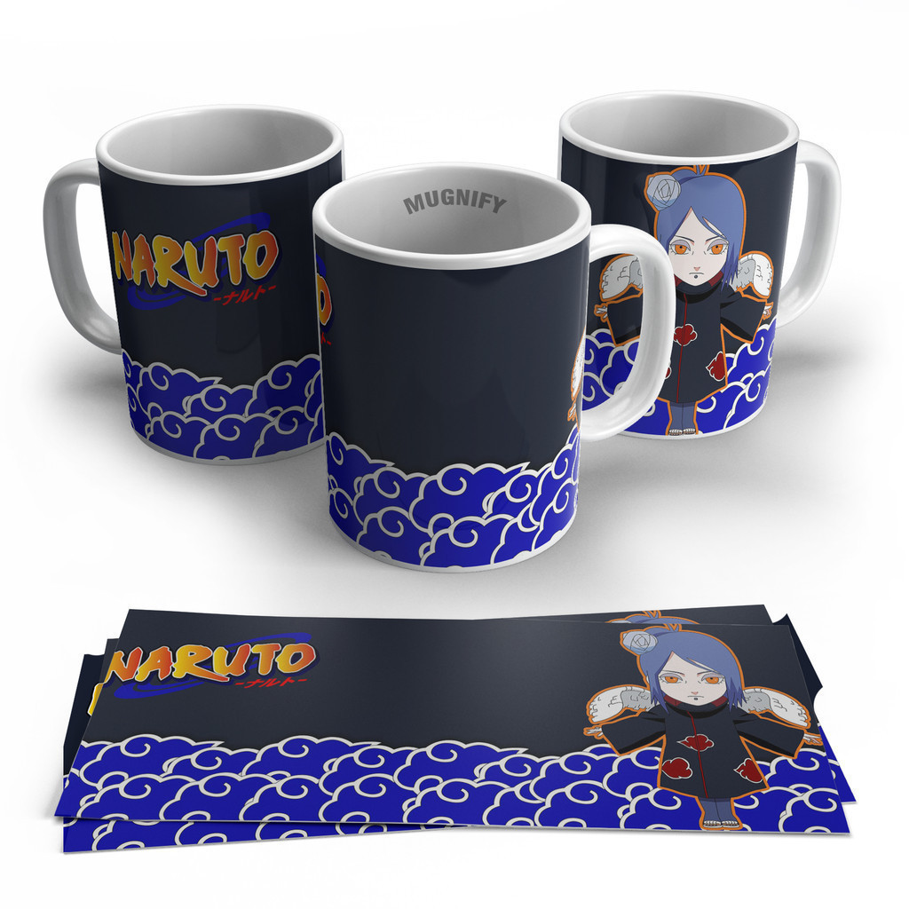 Gelas Mug Bergambar Naruto | Kado Hadiah Gelas Mug Kartun Naruto