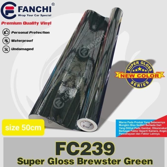 

KHUSUS ROLL STICKER FANCHI FC239 SUPER GLOOSY BREWSTER GREEN 50CM X 8,5M ROLL