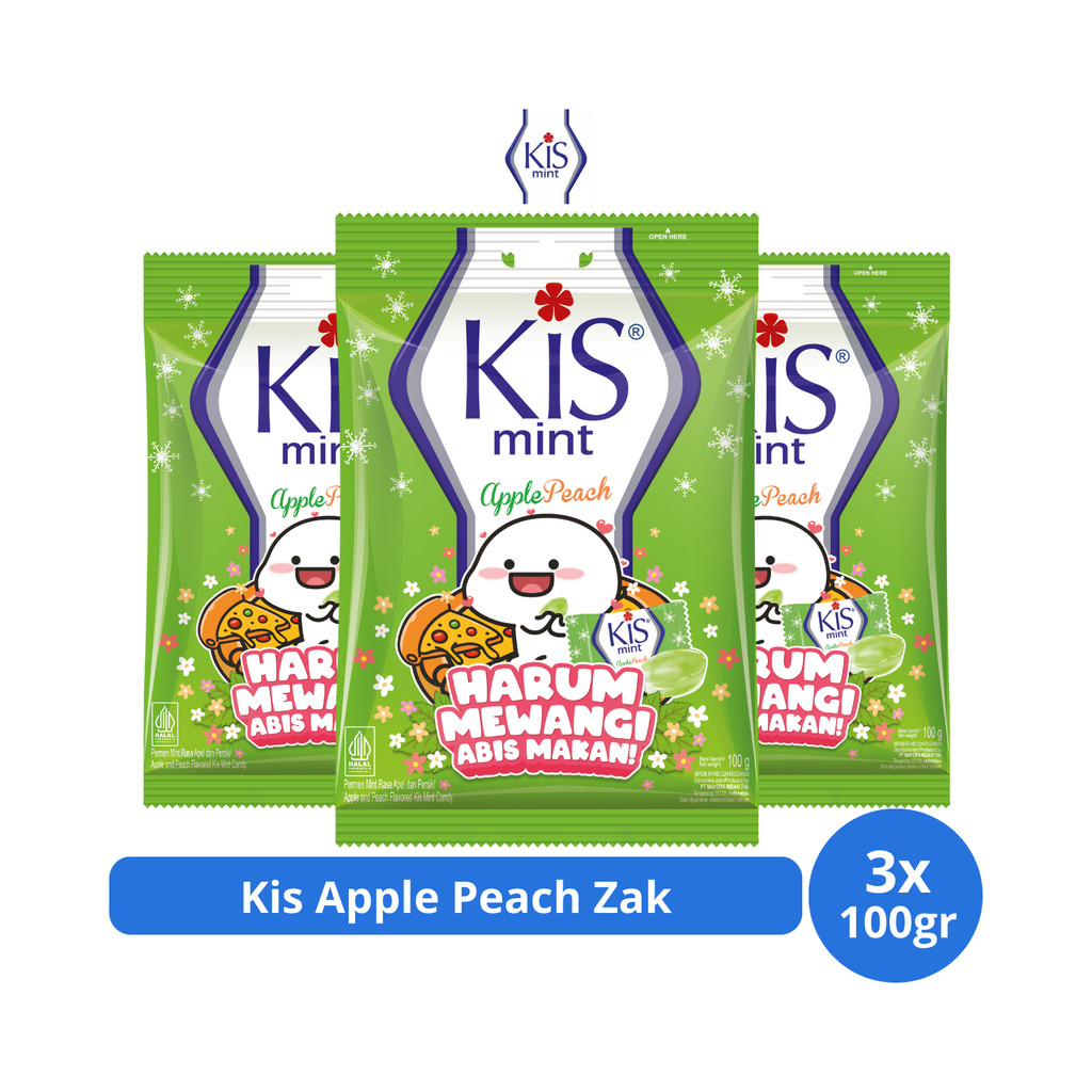 

Kis Apple Peach Zak 100gr x 3 pcs