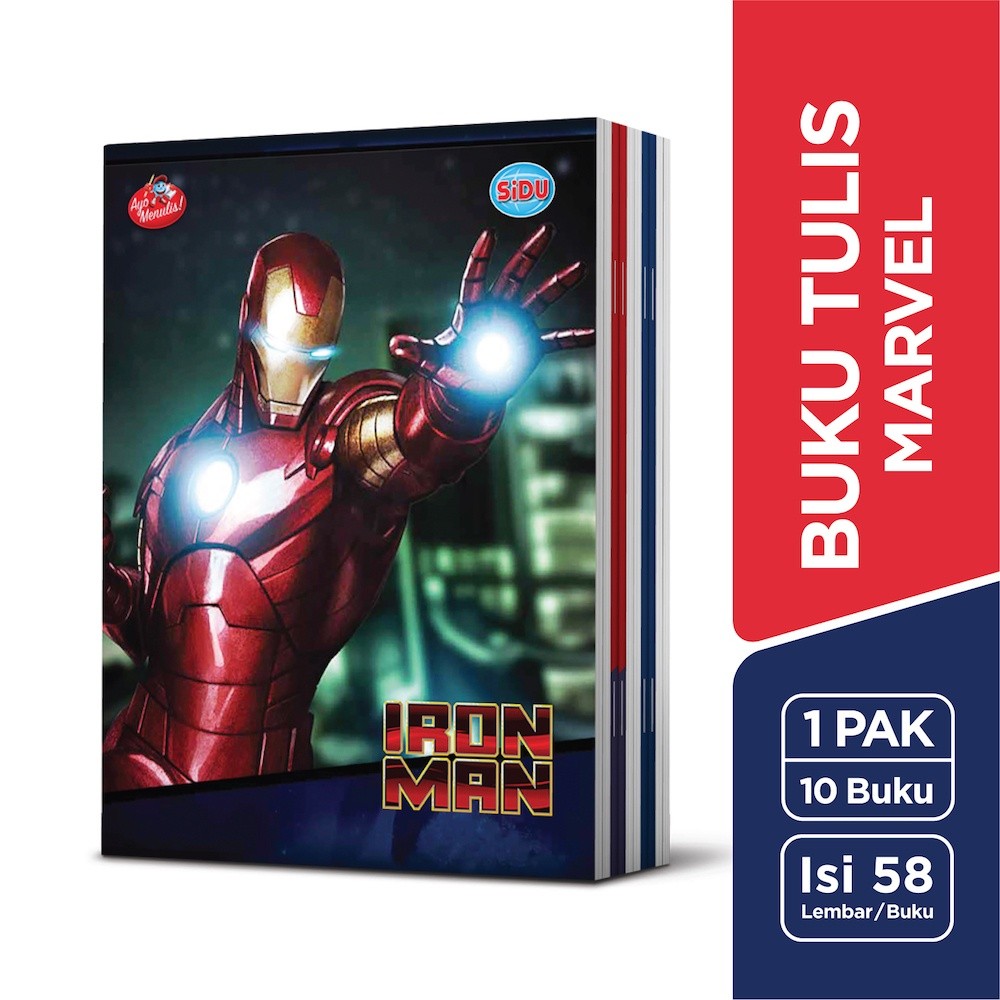 

[Avjaya Stationery] SiDU Buku Tulis Marvel 58 Lembar - 10 buku SDU EB 58 AVE