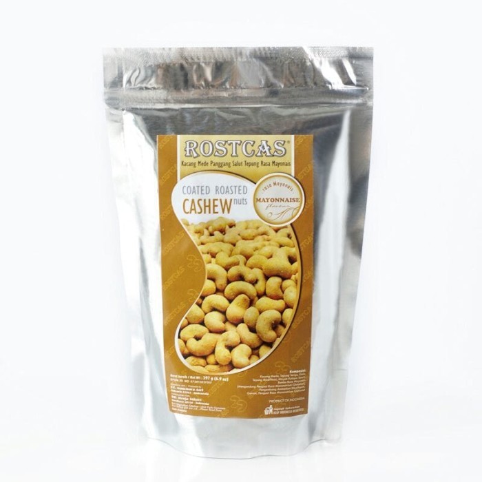 

Ready Snack Cemilan Kacang Mede Mete Mente Panggang Oven Rostcas 197 Gram