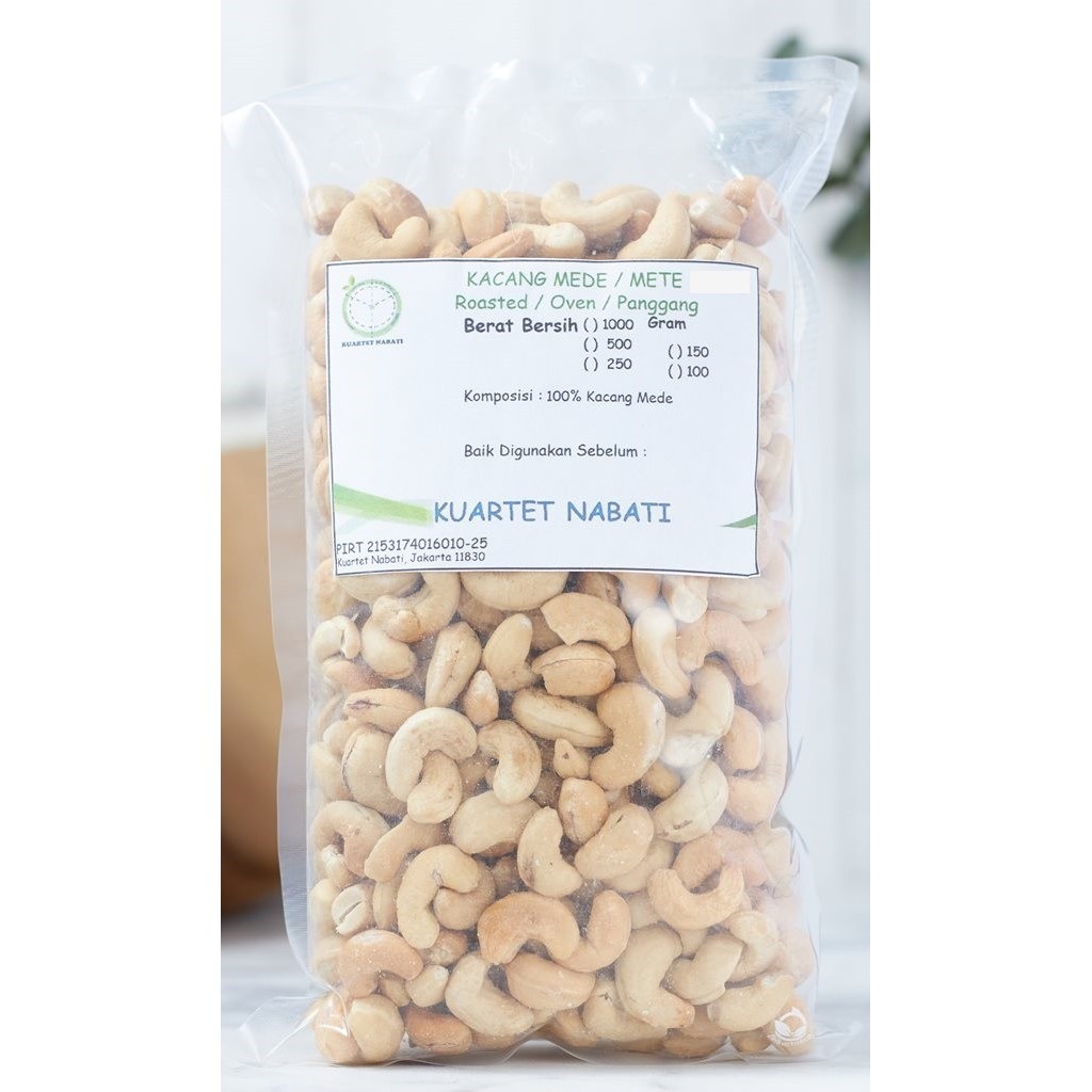 

Ready Kacang Mede - Mete Oven - Roasted Cashew - Matang - Jumbo - 1000 Gr