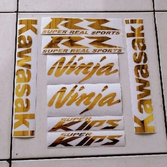 stiker cuting ninja rr new warna gold