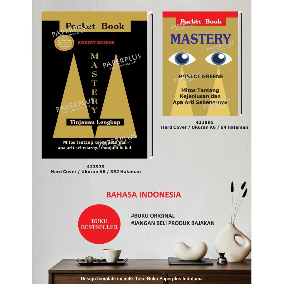 

Mastery Tinjauan Lengkap by Robert Greene / Resensi Buku Inspirasi/ HC / Pengembangan Diri / 696